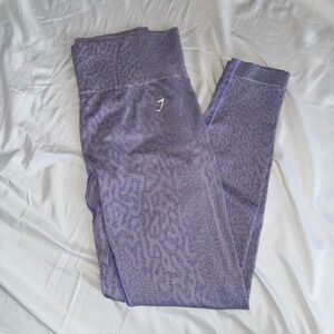 Gymshark Purple Patterned Leggings